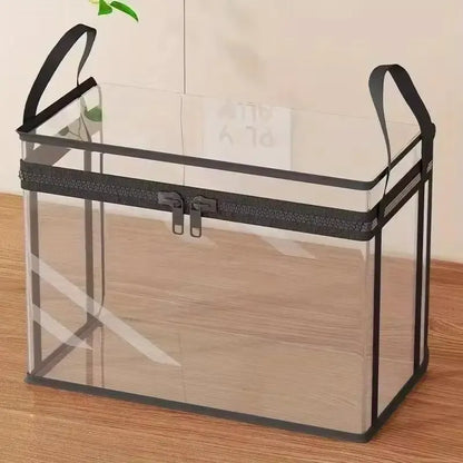🔥Large Clear Storage Box with Hinged Lid – Heavy-Duty High Capacity Organizer🔥