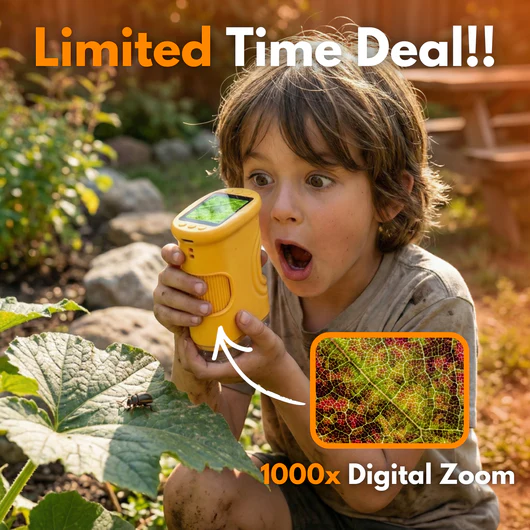 🧪Summer STEM Sale! Valorsapp™ 4K Discovery Microscope – Explore the Invisible in Stunning 4K!