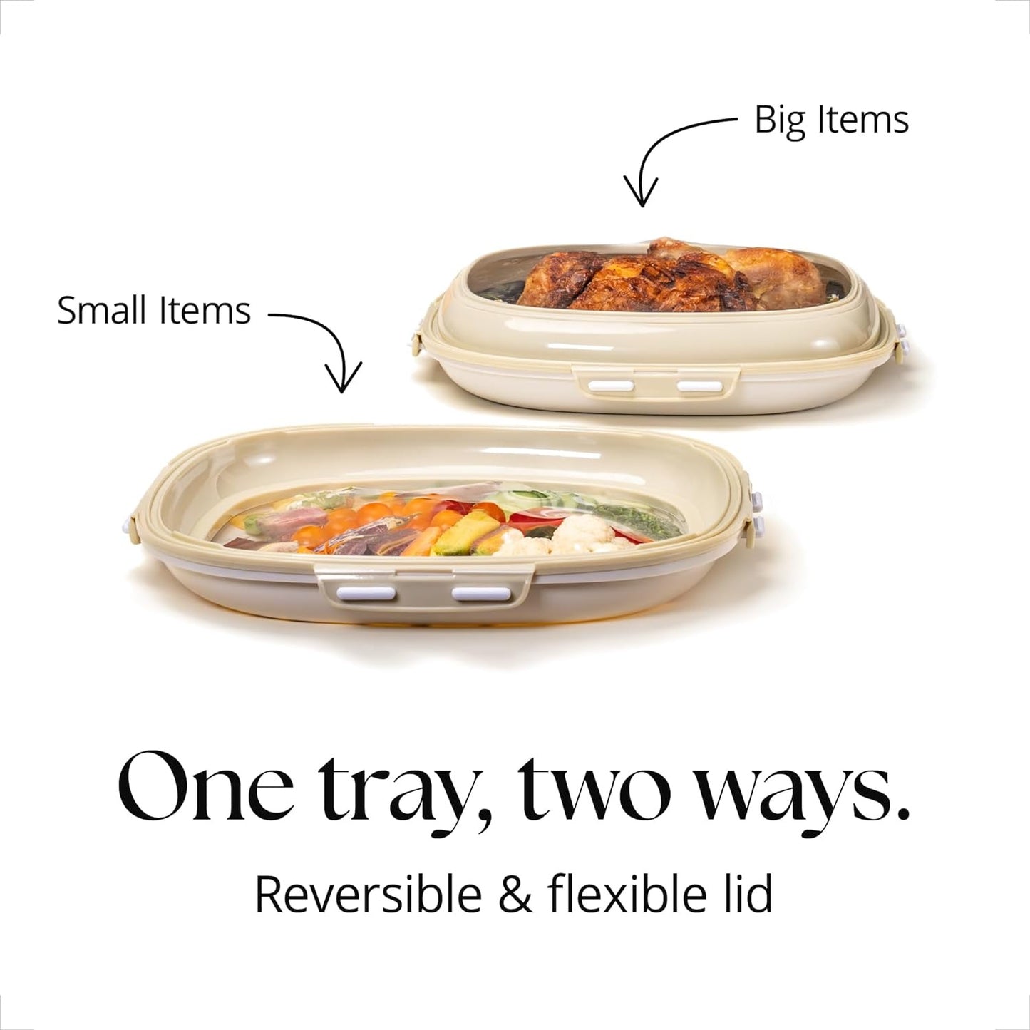 🥗 50% OFF Today Only! Portable Snack Tray 4-Pack — Your All-in-One Food Organizer 🍓