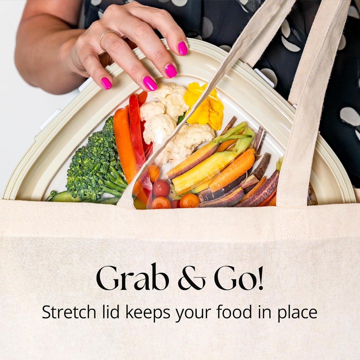 🥗 50% OFF Today Only! Portable Snack Tray 4-Pack — Your All-in-One Food Organizer 🍓