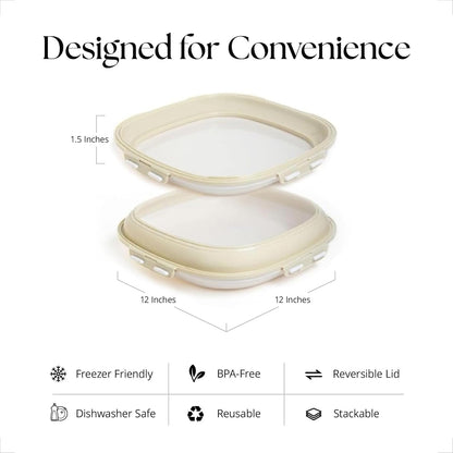 🥗 50% OFF Today Only! Portable Snack Tray 4-Pack — Your All-in-One Food Organizer 🍓