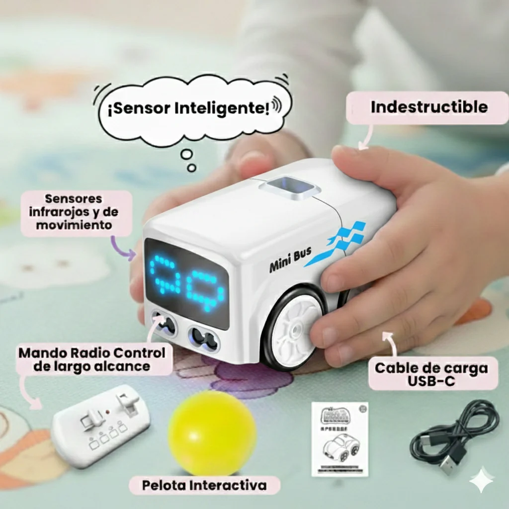 mini white bus