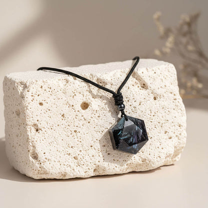 Last Day 49% OFF🔥 ‘Come Back to Yourself’ Arfvedsonite Pendant Necklace