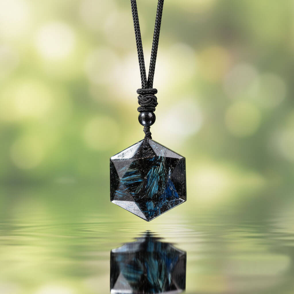 Last Day 49% OFF🔥 ‘Come Back to Yourself’ Arfvedsonite Pendant Necklace