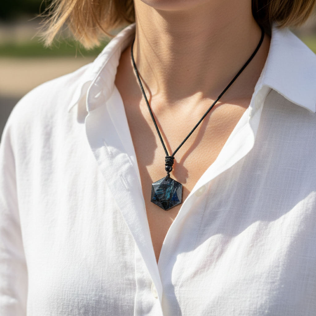 Last Day 49% OFF🔥 ‘Come Back to Yourself’ Arfvedsonite Pendant Necklace