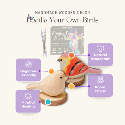 🦜 Create Your Own Wooden Birds – Fun for All Ages! 🎨
