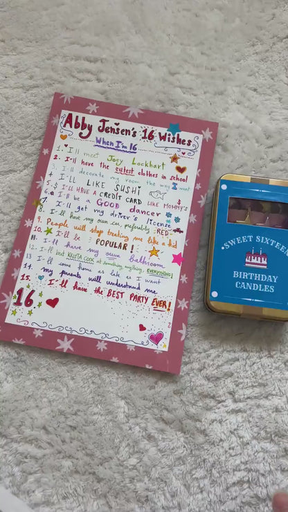🕯️ FLASH SALE: 16 WISHES BIRTHDAY CANDLE BOX — JUST $35.99! 🕯️