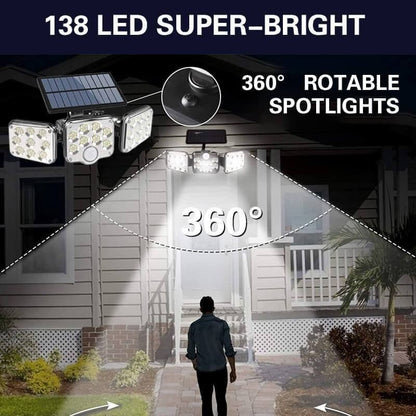 🎄Kerstdeal ALTIJD !✨ Drievoudige LED Zonne-energie Muurverlichting - Laatste Dag 50% KORTING! 🌞