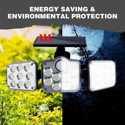 🎄Kerstdeal ALTIJD !✨ Drievoudige LED Zonne-energie Muurverlichting - Laatste Dag 50% KORTING! 🌞