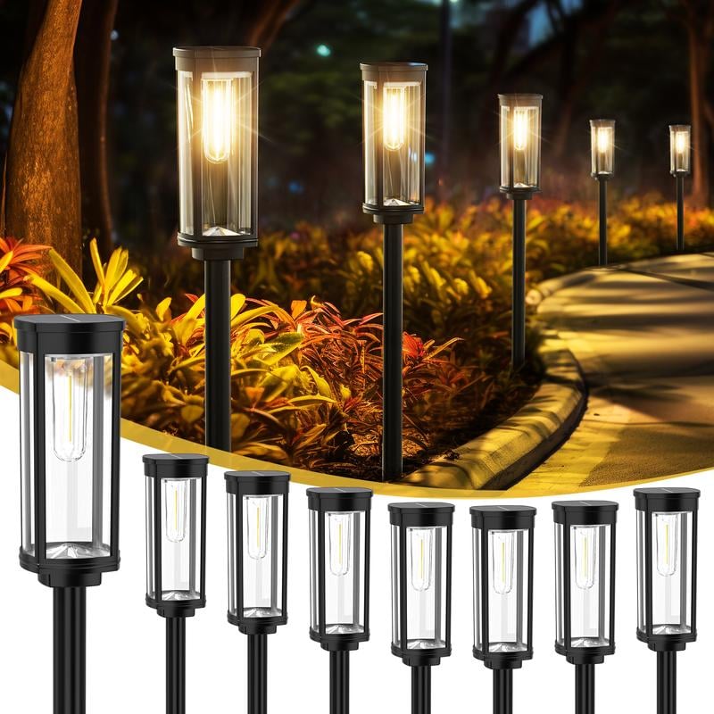 🌙✨ Retro-style solar garden light: Buy 2, get 1 FREE! 🏡💡 Filament design, IP65 waterproof & 14-hour illumination for cozy summer evenings