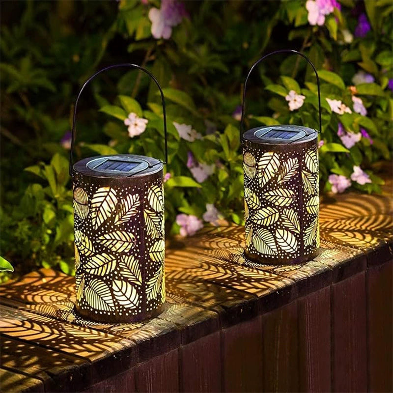 🔥Hot Sale 50% OFF🔥Hanging solar lantern with a perforated design