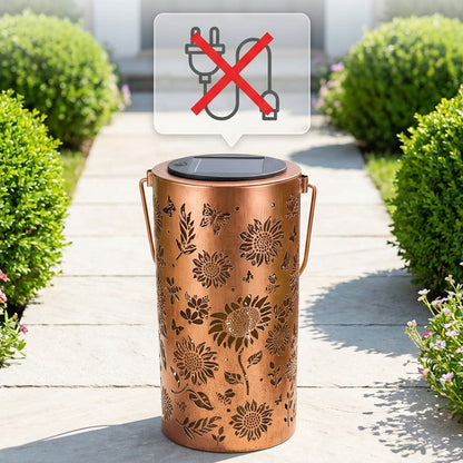 🔥Hot Sale 50% OFF🔥Hanging solar lantern with a perforated design