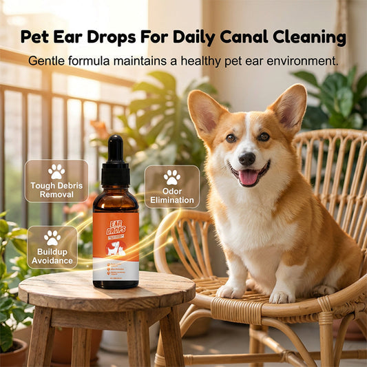 🔥Hot Sale 50% OFF🔥 Natural ear drops for dogs and cats to relieve itching and reduce earwax build-up