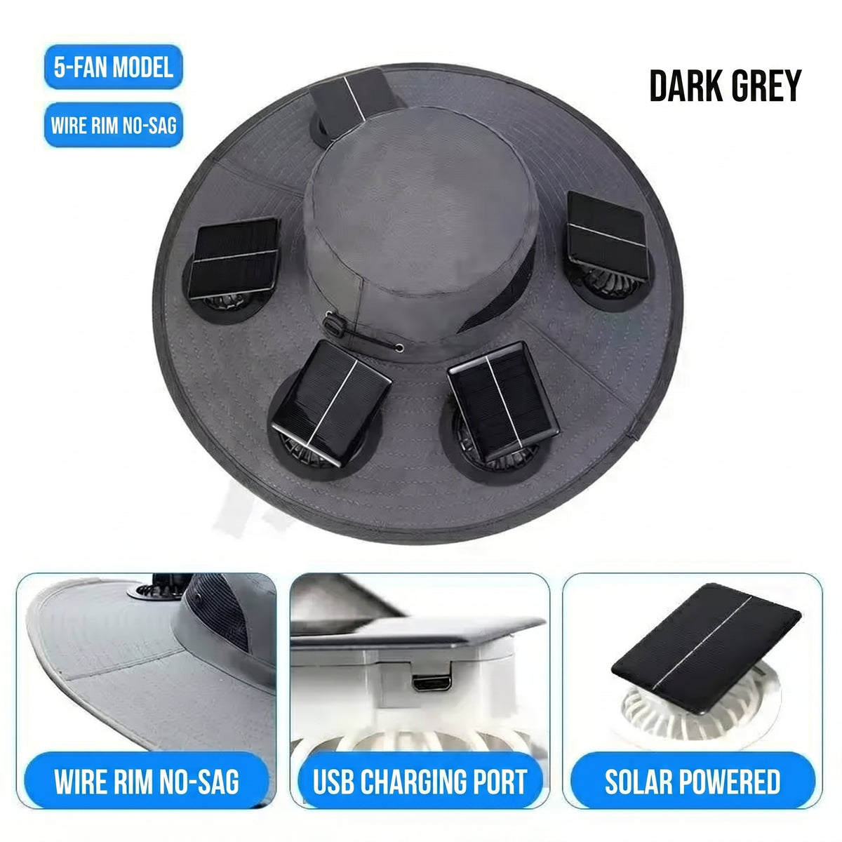 🔥 Dad’s Favorite Summer Hat Is Here❄️ 2026 New 6-Fan Solar Cooling Hat
