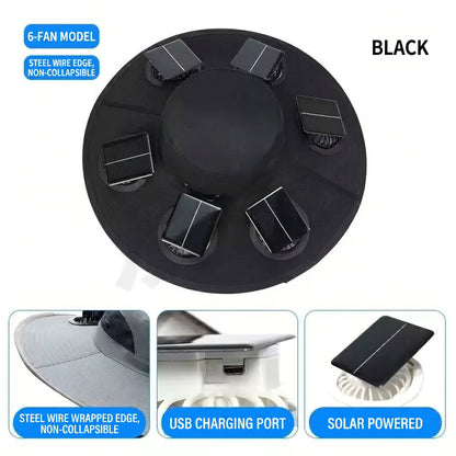 🔥 Dad’s Favorite Summer Hat Is Here❄️ 2026 New 6-Fan Solar Cooling Hat