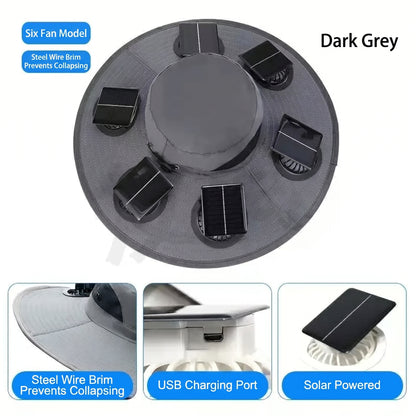 🔥 Dad’s Favorite Summer Hat Is Here❄️ 2026 New 6-Fan Solar Cooling Hat