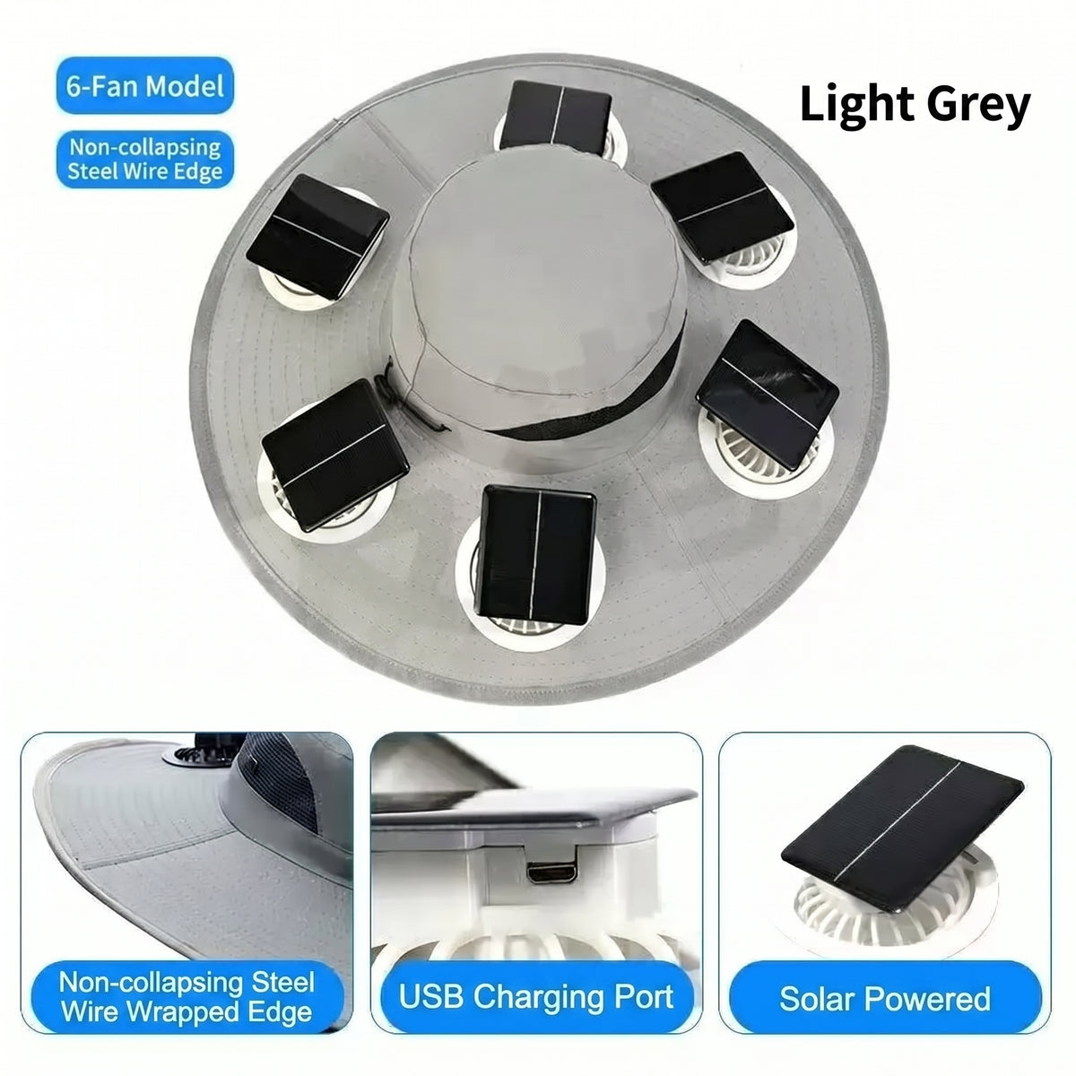🔥 Dad’s Favorite Summer Hat Is Here❄️ 2026 New 6-Fan Solar Cooling Hat