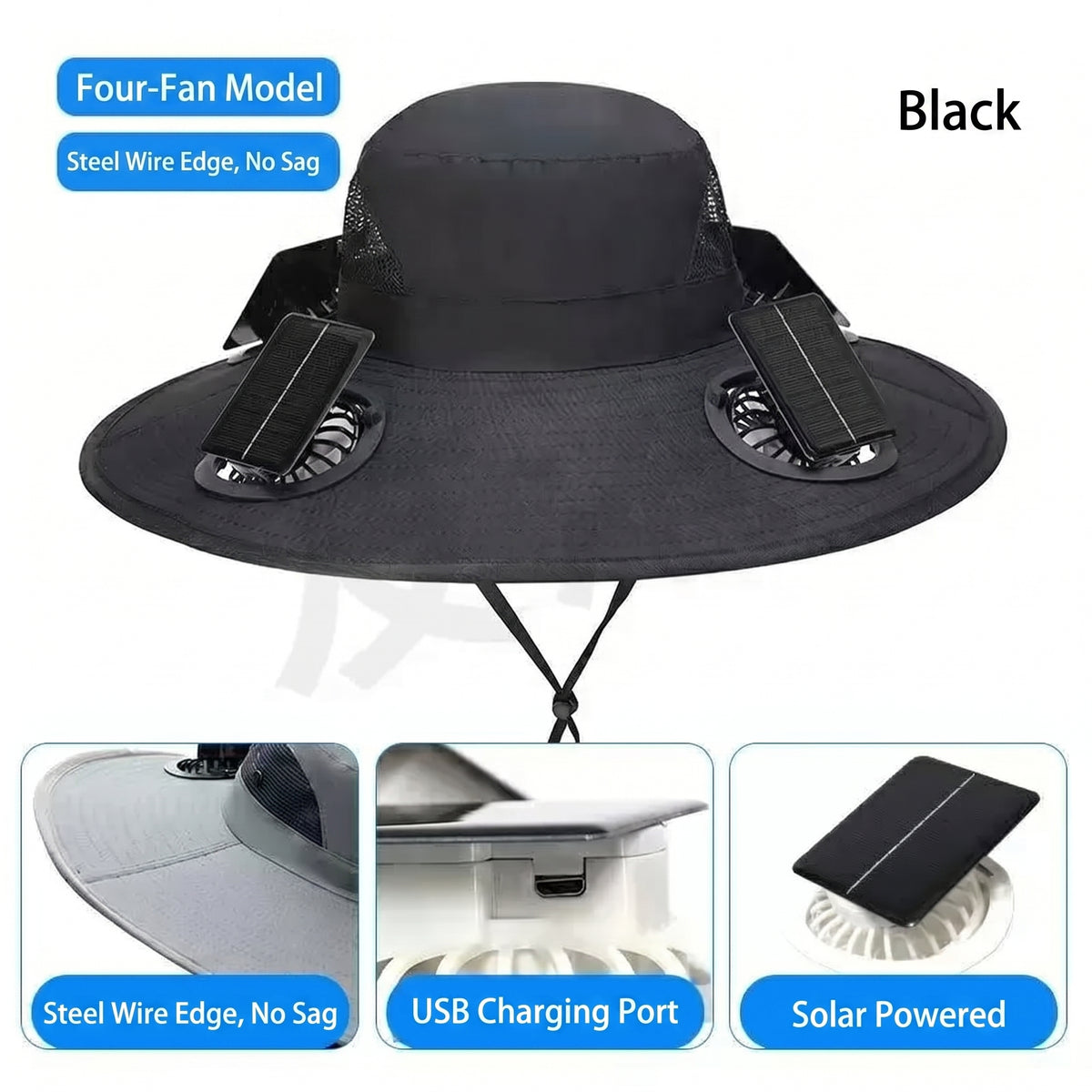 🔥 Dad’s Favorite Summer Hat Is Here❄️ 2026 New 6-Fan Solar Cooling Hat