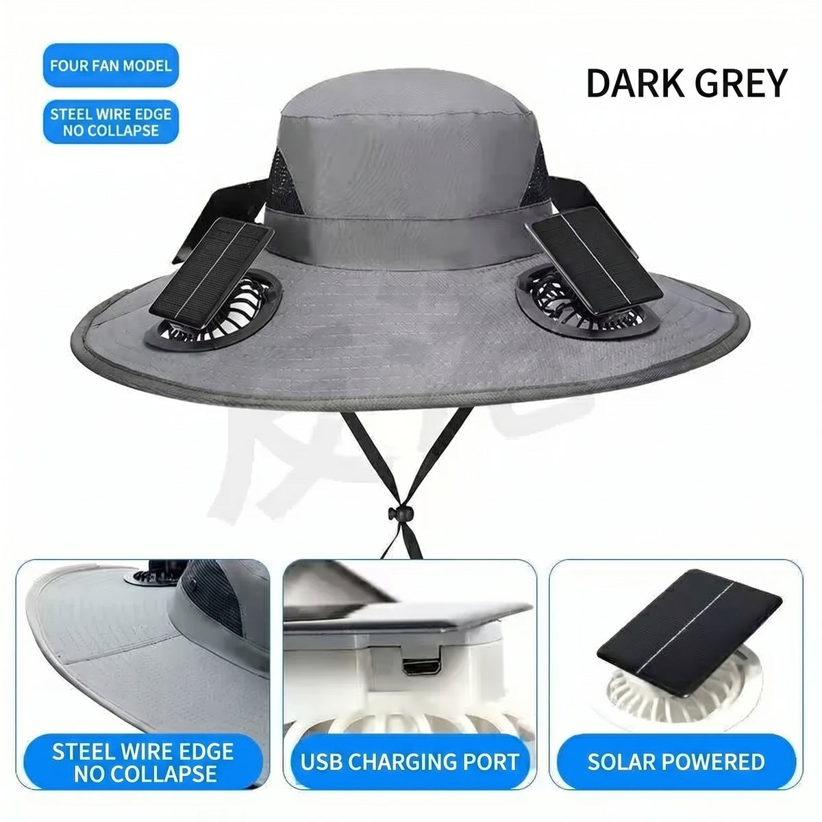 🔥 Dad’s Favorite Summer Hat Is Here❄️ 2026 New 6-Fan Solar Cooling Hat