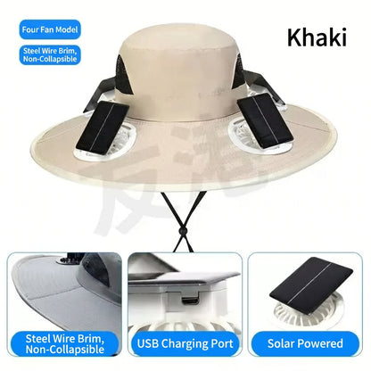 🔥 Dad’s Favorite Summer Hat Is Here❄️ 2026 New 6-Fan Solar Cooling Hat