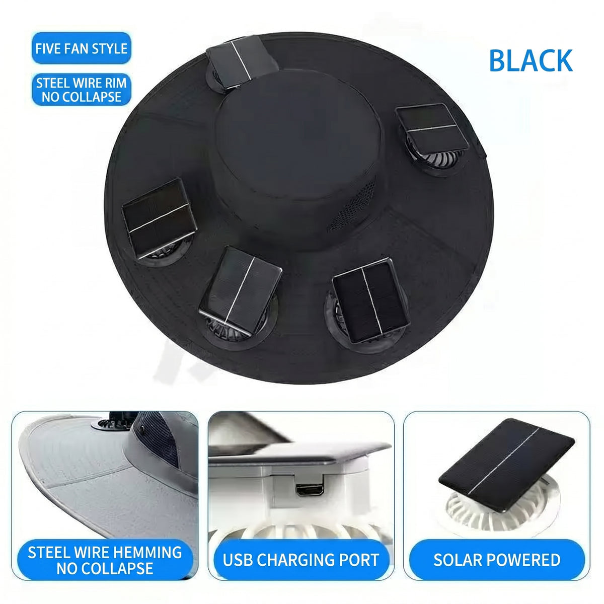 🔥 Dad’s Favorite Summer Hat Is Here❄️ 2026 New 6-Fan Solar Cooling Hat