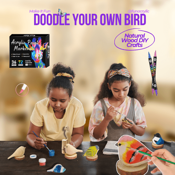 🦜 Create Your Own Wooden Birds – Fun for All Ages! 🎨